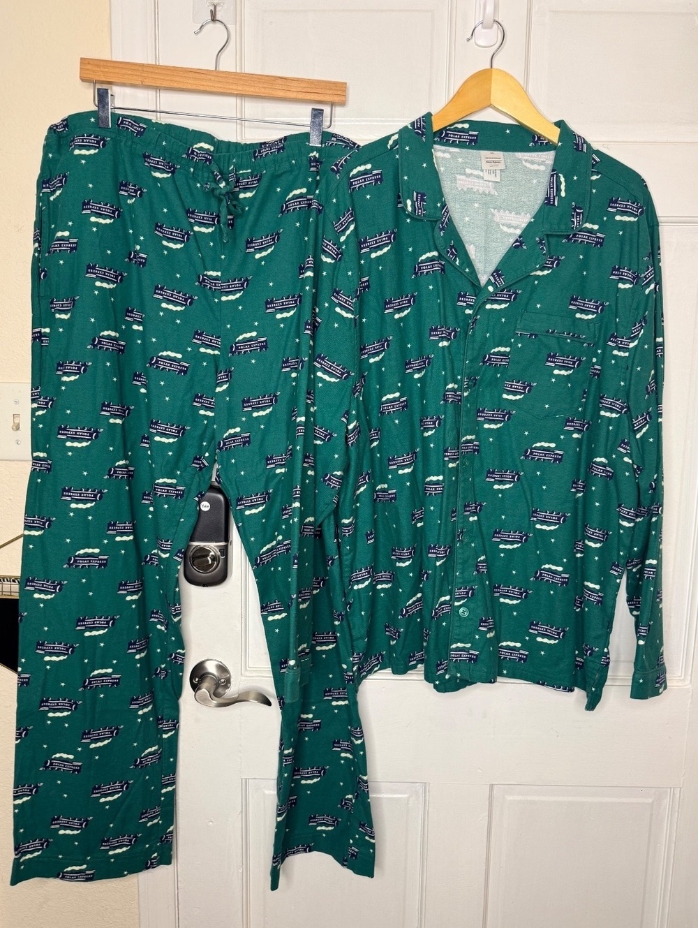 Hanna Andersson Polar Express Pajama Set XXL 100% Cotton